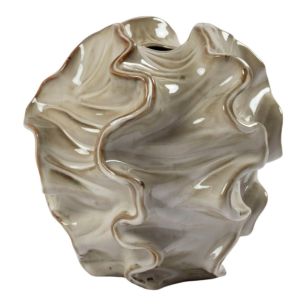 Vase Adam Keramik grün grau h26 d26,8cm