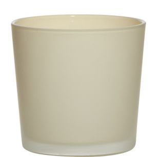 Conner Planter Glass Matt off white h11 d11,5 