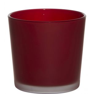 Conner Planter Glass Matt red h11 d11,5 