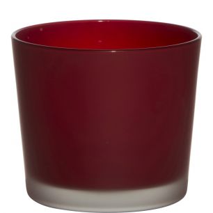 Conner Planter Glass Matt red h12,5 d14,5 