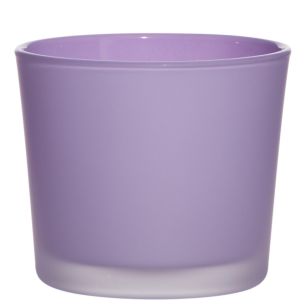 Conner Cache-Pot Glass matt african violet H9 D10 