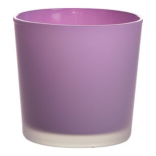 Conner Cache-Pot Glass matt african violet H12,5 D14,5 