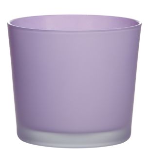 Conner Cache-Pot Glass matt african violet H12,5 D14,5 
