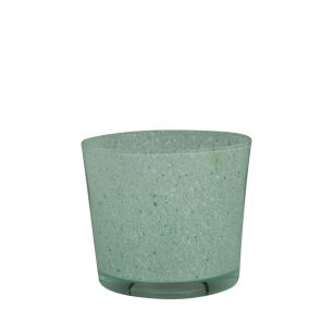 Conner Bloempot glas Granite groen h11 d11,5 
