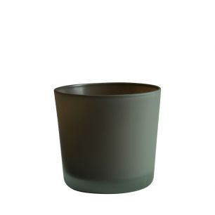 Conner Matt Planter Glass warm grey h11 d11,5