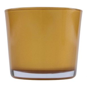 Conner Blumentopf Glas Metalloptik Gold h11 d11,5 