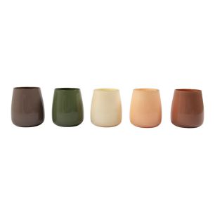 Display Tom braun/grün/cremefarben/messing/pfirsich h17