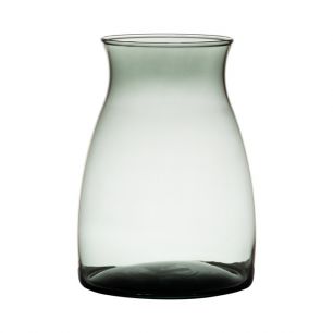 Essentials Julia Transparent Vase dark grey h20 d14 