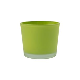 Conner Planter Glass matt light green H9 D10