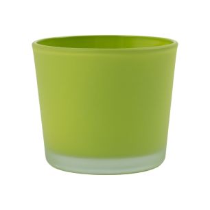 Conner Planter Glass matt light green H12,5 D14,5