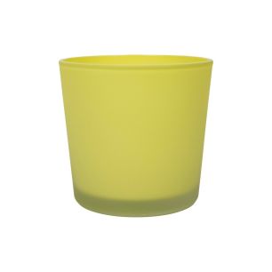 Conner Planter Glass matt lemon yellow h11 d11,5 