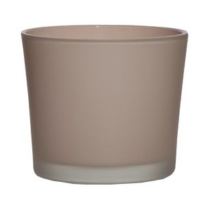 Conner Matt Blumentopf Glas zartes Rosa h12,5 d14,5 