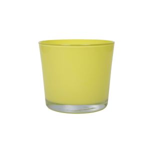 Conner Planter Glass regular lemon yellow h9 d10 