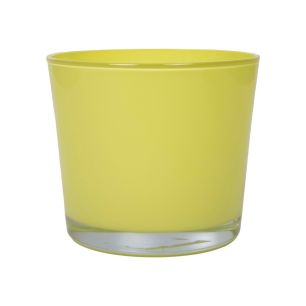Conner Planter Glass regular lemon yellow h12,5 d14,5