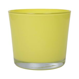 Conner Planter Glass regular lemon yellow h16 d17