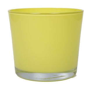 Conner Planter Glass regular lemon yellow h19 d19