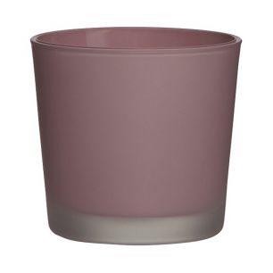 Conner Matt Planter Glass antique pink h9 d10 