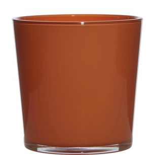 Conner Regular Planter Glass orange h19 h19 