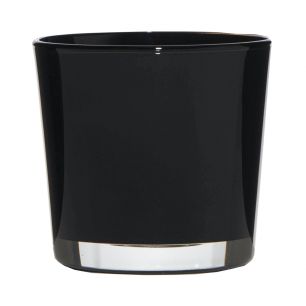 Conner Regular Planter Glass black h12,5 d14,5 