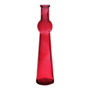 Tower Bottle Vase rouge red h23 d5,5 