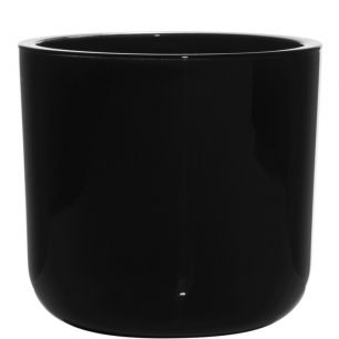 Cooper Regular Planter Glass black h13 d14 