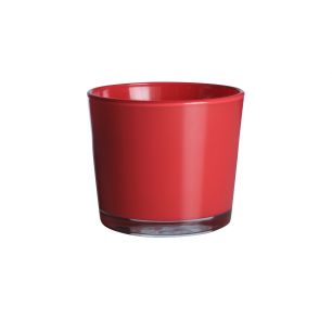 Conner Regular Planter Glass fiery red h16 d17 