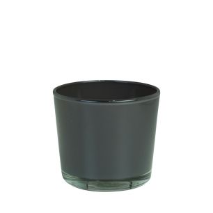 Conner Regular Planter Glass warm grey h11 d11,5 