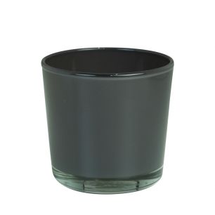 Conner Regular Planter Glass warm grey h16 d17 
