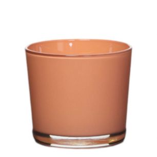 Conner Planter Glass regular carnelian red h9 d10 