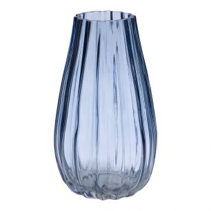 Silvio Vase blau h25 d14,5 