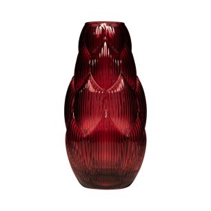 Artis Vase mit Fuß rot h25 d13 