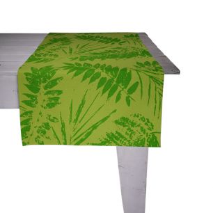 Palm Leaf Chemin de table vert citron 50x140cm 