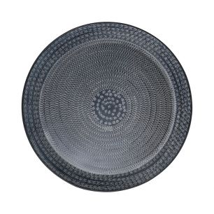 Metal round plate black D47,5