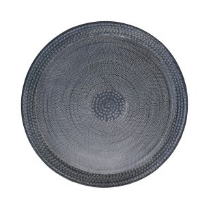 Metal round plate black D63,5