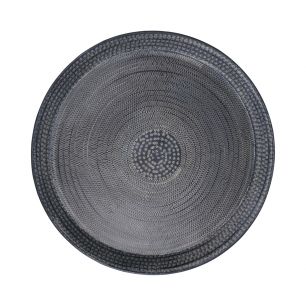 Metal round plate black D68,5