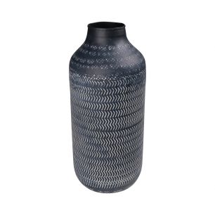 Metal bottle vases black H25 D10