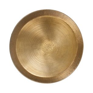 Metal round plate gold finish D63,5