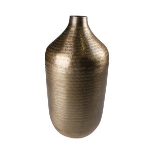 Metal bottle vases gold finish H45,5 D22