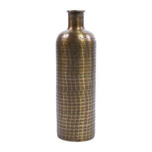 Metal Bottle Vase Lola Brass H46 D13