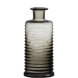 Line Vase bouteille gris h21,5 d9,5 