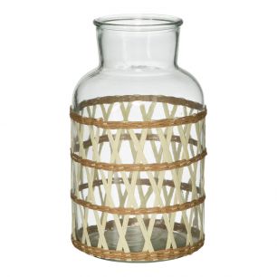 Rattan Vase bouteille maeve h25,5 d15 