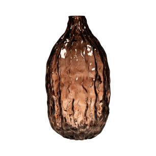 Ripple Vase bouteille taupe h22 d11,3 