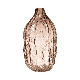 Ripple Vase bouteille beige h22 d11,3 