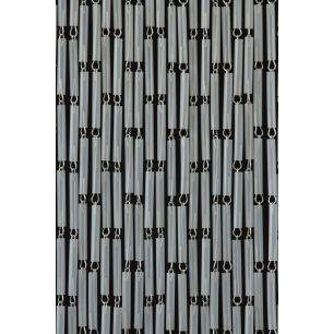 Verspringend muggengordijn, transparant, 90x210 cm