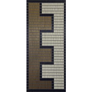 Zipper Mosquito Curtain Creme - gold - black 90x210cm 