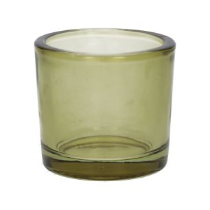 Candle Holder Espen1 Transparent Light Green