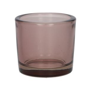 Candle Holder Espen1 Transparent Soft Lilac