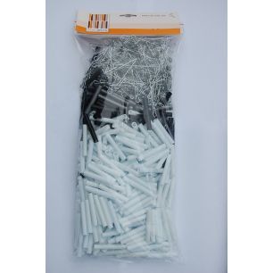 Extensionset Tubes White - black - silver