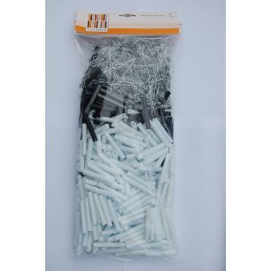 Extensionset Tubes White - silver - black