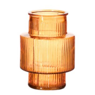 Vase Lyon amber H18 D13